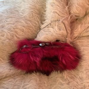 Adrienne Landau Racoon Purse